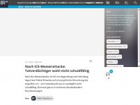 Bild zum Artikel: Nach ICE-Messerattacke: Tatverdächtiger wohl nicht schuldfähig