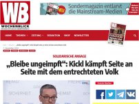 Bild zum Artikel: „Bleibe ungeimpft“: Kickl kämpft Seite an Seite mit dem entrechteten Volk