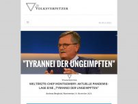 Bild zum Artikel: Weltärzte-Chef Montgomery: Aktuelle Pandemie-Lage eine „Tyrannei der Ungeimpften“