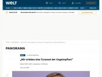 Bild zum Artikel: „Wir erleben eine Tyrannei der Ungeimpften“