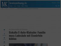 Bild zum Artikel: Eiskalte E-Auto-Klatsche: Familie muss Ladesäule mit Eiswürfeln kühlen