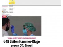 Bild zum Artikel: 648 Seiten Hammer-Klage gegen 2G-Regel