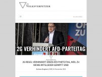 Bild zum Artikel: 2G Regel verhindert einen AfD Parteitag, weil zu wenig Mitglieder geimpft sind