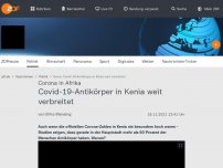 Bild zum Artikel: Covid-19-Antikörper in Kenia weit verbreitet