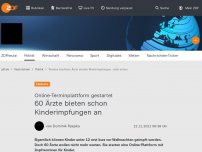 Bild zum Artikel: 60 Ärzte bieten schon Kinderimpfungen an