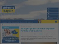 Bild zum Artikel: EMA empfiehlt Zulassung von Impfstoff für Kinder ab 5 Jahren