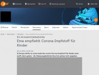 Bild zum Artikel: EMA entscheidet über Impfstoff für Kinder