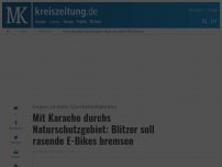 Bild zum Artikel: Mit Karacho durchs Naturschutzgebiet: Blitzer soll rasende E-Bikes bremsen