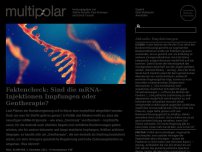 Bild zum Artikel: Faktencheck: Sind die mRNA-Injektionen Impfungen oder Gentherapie?