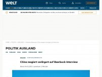 Bild zum Artikel: China reagiert verärgert auf Baerbock-Interview