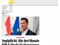 Bild zum Artikel: Impfpflicht: Alle drei Monate 600 € Strafe für Verweigerer