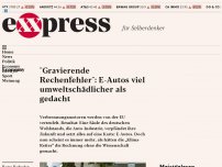 Bild zum Artikel: “Gravierende Rechenfehler”: E-Autos viel umweltschädlicher als gedacht