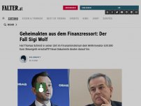 Bild zum Artikel: Razzia im Finanzressort: Die Steuerakte Sigi Wolf