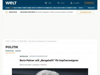 Bild zum Artikel: Boris Palmer will „Beugehaft“ für Impfverweigerer