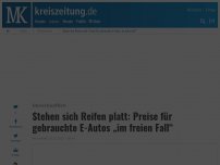 Bild zum Artikel: Stehen sich Reifen platt: Preise für gebrauchte E-Autos „im freien Fall“