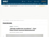 Bild zum Artikel: „Ideologie vergiftet den Journalismus“ – Claus Kleber kritisiert deutsche Journalisten