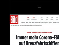 Bild zum Artikel: Reisen abgebrochen - Immer mehr Corona-Ausbrüche auf Kreuzfahrtschiffen