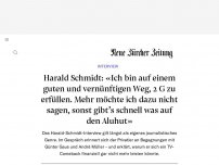 Bild zum Artikel: INTERVIEW - Harald Schmidt: «Ich bin auf einem guten und vernünftigen Weg, 2 G zu erfüllen. Mehr möchte ich dazu nicht sagen, sonst gibt’s schnell was auf den Aluhut»