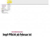 Bild zum Artikel: Impf-Pflicht ab Februar ist geplatzt