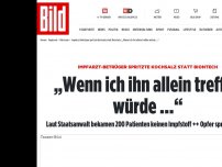 Bild zum Artikel: Opfer nach Impf-Razzia - „Ich wollte Biontech und bekam Kochsalz“