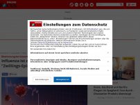 Bild zum Artikel: Überlastung der Gesundheitssysteme: Influenza ist zurück:...