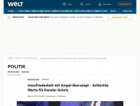 Bild zum Artikel: Unzufriedenheit mit Ampel überwiegt – Schlechte Werte für Kanzler Scholz