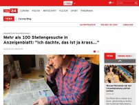 Bild zum Artikel: Mehr als 100 Stellengesuche in Anzeigenblatt: 'Ich dachte, das ist ja krass ...'