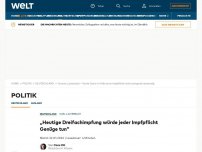 Bild zum Artikel: „Heutige Dreifachimpfung würde jeder Impfpflicht Genüge tun“