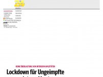 Bild zum Artikel: Lockdown für Ungeimpfte endet am  Montag