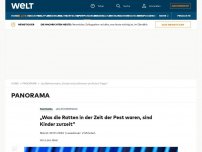 Bild zum Artikel: „Was die Ratten in der Zeit der Pest waren, sind Kinder zurzeit“