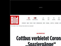 Bild zum Artikel: Ab Montag! - Cottbus verbietet Corona-„Spaziergänge“