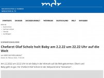 Bild zum Artikel: Altmark: Baby am 2.2.22 um 22.22 Uhr geboren