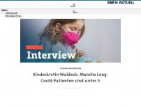 Bild zum Artikel: Kinderärztin Waldeck: Manche Long-Covid-Patienten sind unter 5