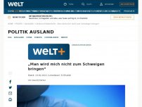 Bild zum Artikel: „Man wird mich nicht zum Schweigen bringen“