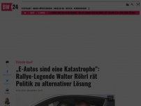 Bild zum Artikel: „E-Autos sind eine Katastrophe“: Rallye-Legende Walter Röhrl rät Politik zu alternativer Lösung