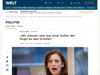 Bild zum Artikel: „Wir müssen raus aus einer Kultur der Angst an den Schulen“