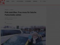 Bild zum Artikel: Pink statt Blau: Frau muss für falsche Parkscheibe zahlen