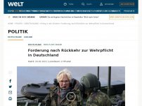 Bild zum Artikel: Forderung nach Rückkehr zur Wehrpflicht in Deutschland