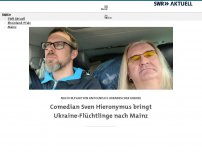 Bild zum Artikel: Comedian Sven Hieronymus bringt Ukraine-Flüchtlinge nach Mainz