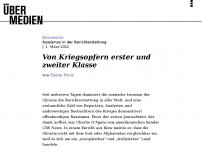 Bild zum Artikel: Von Kriegsopfern erster und zweiter Klasse