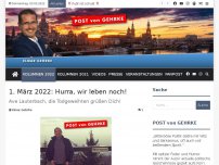 Bild zum Artikel: 1. März 2022: Hurra, wir leben noch!