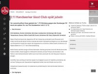 Bild zum Artikel: 2:1! Handwerker lässt Club spät jubeln