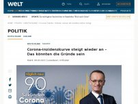 Bild zum Artikel: Corona-Inzidenzkurve steigt wieder an – Das könnten die Gründe sein