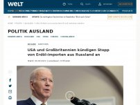 Bild zum Artikel: USA wollen Einfuhr von russischem Öl verbieten