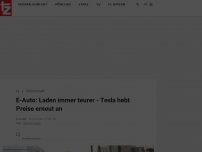 Bild zum Artikel: E-Auto: Laden immer teurer - Tesla hebt Preise erneut an