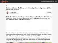 Bild zum Artikel: Mutter seltener Zwillinge mit Down-Syndrom zeigt trotz Kritik, wie schön sie sind