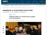 Bild zum Artikel: Auffahrunfälle im Protest-Korso gegen hohe Spritpreise