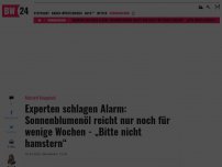 Bild zum Artikel: Experten schlagen Alarm: Sonnenblumenöl reicht nur noch für wenige Wochen - „Bitte nicht hamstern“