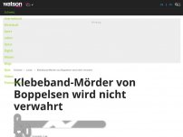 Bild zum Artikel: Klebeband-Mörder von Boppelsen wird nicht verwahrt