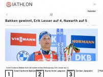 Bild zum Artikel: Bakken gewinnt, Erik Lesser auf 4, Nawarth auf 5